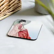 Japanese Geisha Cork-back Coaster