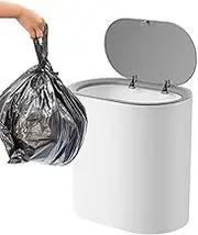 Dog Proof Garbage Can - Secure Waste Basket for Pet Safety | Durablee Pplastic Trash Can with Press Top Lid | Convenient Pplastic Trash Can for Clean and Tidy Spaces