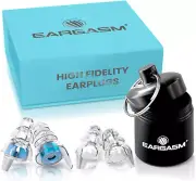 High Fidelity Earplugs with Blue Filters - Reusable Noise Reduction Hearing Prot