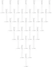 [Kridzisw] 24Pcs 16G 316L Surgical Steel Captive Bead Hoop Lip Rings Nose Labret Tragus Cartilage Helix Earrings Septum Labret Nose Body Piercing Jewelry 6mm 8mmm 10mm 12mm