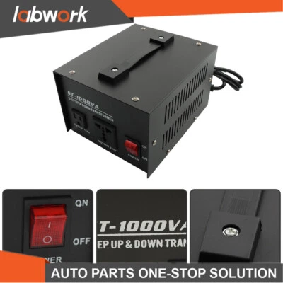 Labwork 1000W Voltage Converter Transformer Step Up/Down 220V-110V/110V-220V
