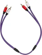 SUPVOX RCA Audio Cable for Car and Home Entertainment Systems Sound Transmission Easy Plug and Play Design Compact and Portable for Speaker Connections