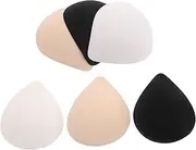 [CATIEBYE] 3 Pairs Sports Bra Fillers Latex Cotton Pad Inserts Comfortable Bra Pad Covers for Yoga Workout Bras
