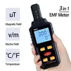 3-in-1 Digital Radiation Person Dosimeter Geiger Counter EMF Radioactive Tester