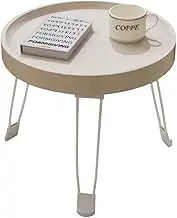 Practical Density Fiberboard Coffee Table Foldable Coffee Table Round Coffee Table Suitable for Bedroom Balcony Coffee Table Sturdy