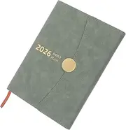 CANIGHT Appointment Book Journal PU Cover Planner with Monthly Index Bookmark for Work Personal Use Stylish Goal Planner Compact Notebook for Daily Tasks Appointments
