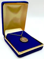 1986 Star Trek Dr McCOY 1/10 Oz Solid Silver Medallion/Necklace- Display Box