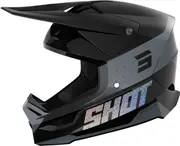 Shot Furious League Motocross Helmet, black-grey, Size XL for Men Black Grey