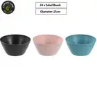 24 x Melamine Salad Bowl Party Dinner Cereal Rice Soup Fruit Noodles Bowl 25cm