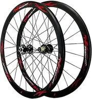 Wheelset 700C Road Bike Bicycle Wheelset,Aluminium Alloy Front Rear Disc C/V Brake Rim Height 40mm QR 7/8/9/10/11/12 Speed Freewheel Road Wheel