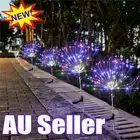 Solar Power Firework Garden Path Lights 120LED Lamp Starburst Stake Outdoor AL