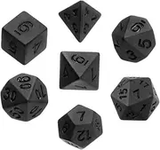 NAMOARLY 1 Set Polyhedral Dice Acrylic Multi Sided Dice for Board Games Easy to Engraved Numbers for Reading for Role Playing