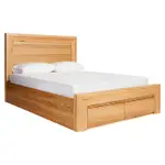 [Sleeping Giant] Bellambi Natural Messmate Gas Lift Storage Bed Frame