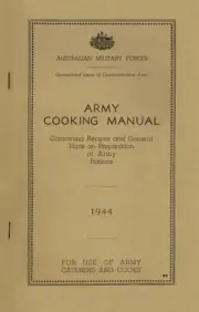 Australian Army Cooking Manual 1944 - with Ration Scale - on CD or USB