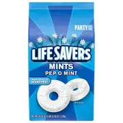 Lifesavers Pep-O-Mint Hard Candy, Stand-Up Bag, 44.9oz (Pack of 6)