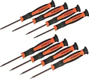 [TEKPREM] 8 in 1 Small Torx Screwdriver Set with T3 T4 T5 T6 T7 T8 T9 T10 Torx Security Bits,Complete Star Repair Kit for Apple,Macbook,Mac mini,Xbox one, Xbox360,PS3,PS4,PS5,Computer and Pocket Knives