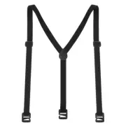 Black Suspenders for Men Hidden Suspenders Three-Point Belt Loops Heavy Duty ...
