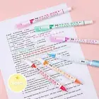 6pcs Highlighter Pen Constant Ink Marking Roller Tip Stationery School Graffiti