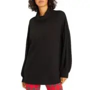 Sanctuary Women's Black Long Sleeve Turtle Neck Pullover Tunic Sweater Sz Small