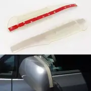 CLEAR SLIM VORTEX GENETATOR FLEXIBLE RAIN SUN SHADE ViSOR FOR SIDE VIEW MIRROR