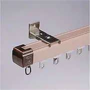 Ceiling Curtain Track, Lightweight Aluminum Curtain Rails, with Support Brackets for Wall Or Ceiling Mount, for Window/Room Divider Track(A,4M(13.1Ft))