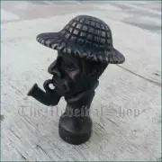 Victorian Sherlock Solid Brass Head Handle Only For Wooden Walking Stick Style