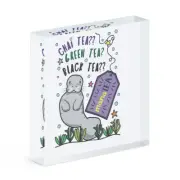 Manatee Tea Acrylic Photo Block Frame Funny Animal Sea Cute Joke