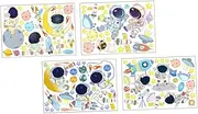HAPINARY Astronaut Wall Sticker Decals PVC Wall Decals for Boys and Girls Room Decor