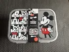 NEW Disney MICKEY & MINNIE MOUSE Food Storage Bento Box w/Snap Lock Lid & Spork
