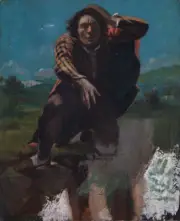 Gustave Courbet - The Man Made Mad Giclee Art Print on Canvas Wall Decor 36"