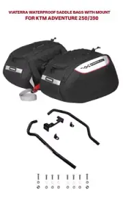 VIATERRA CONDOR WATERPROOF SADDLEBAG WITH MOUNT LH & RH FIT FOR KTM ADV. 250/390