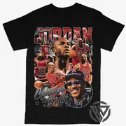 Jordan Tee Shirt Chicago Bulls Basketball Bred 1 11 Flu Game 12 (V2) T-shirt
