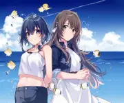 Anime aquatope of white sand kukuru misakino fuka Playmat Gaming Mat