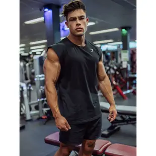 「呱呱健身」🇬🇧Gymshark 飛機袖 stringer  男子無袖背心 健身無袖背心 健身背心 棉質 坎肩背心