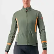 NEW Castelli Women's Dinamica 2 Gore Windstopper Cycling Jacket Green SAVE $100