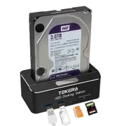 USB3.0 To SATA External 2.5"/3.5" Single Bay Docking Station With Card Reader For PC Laptop