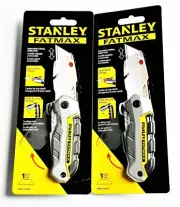 2 STANLEY FATMAX FOLDING RETRACTABLE UTILITY KNIFE KNIVES RAZOR BLADE FMHT10283