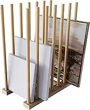 UNZERO Art Storage Rack, Art Drying Rack, Wood Storage Stand for Canvas Boards, Panel, Frame, Drawing Board, Printed Matter, Paper Pad, Backing Plate (11" D x 19.1" W x 24" H)