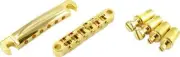 WD Metric Tune-O-Matic Bridge and Stop Tailpiece Set Gold
