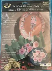 NEW Anita’s Decoupage Hand Painted Prints 16011 Roses 1994 BackStreet Bette Byrd