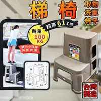 在飛比找蝦皮商城精選優惠-🔺台灣製造🔺洗車椅 梯椅 登高椅 防滑 耐100kg 階梯椅