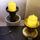 Geometric Circle Candle Holder Gold/Black Home Decor Candlestick Wedding Party