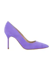 Manolo Blahnik BB Pointed Toe Pumps 35.5 Purple