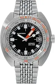 [Sugess] V4 42MM SUB300T Diver 200m Water Resistant LUME Date Sport Automatic Mechanical Mens Watch DOX07, Black, Classic