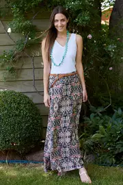Miranda Belted Maxi Skirt--SUNN-140333P