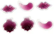 6pcs Packs Beauty Gel Under Eye Masks Cooling Eye Mask Puffy Eye Cold Lip Patch Eye Pads Eye Patch Face Gel Pad Pad Gel Gel Bag Bag Pvc Hot and Cold Purple