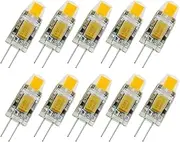 Pack of 10,Pocketman G4 LED Lamp 12v AC/DC COB Led Bulb Light 1.5W Warm White r 360 Beam Angle