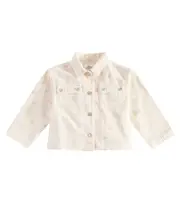 [Bonpoint] Bonpoint Gillie printed denim jacket Y 14 white