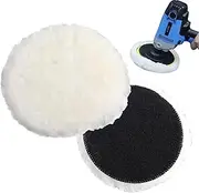 Glass Polishing Disc - Thick Wool Pads, Car Buffing Pad, Wool Felt Wheel | Polishing Pad for Wood, Furniture, Metal, Stainless Steel, Automotive Detailing Tools for Shine and Scratch Removal