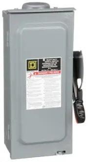 H322NRB Square D Series F Disconnect 240V 60A Fusible Switch